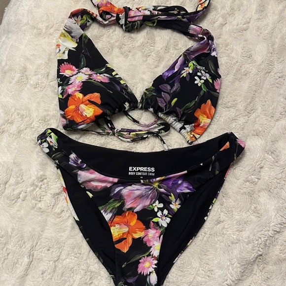 Express Body Contour Floral Bikini - Picture 1 of 5